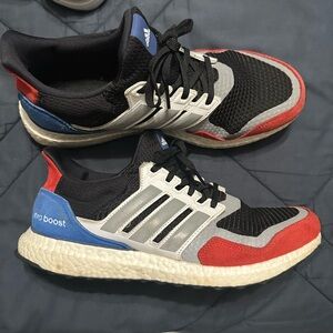 Adidas Ultra Boost Black Red Blue Sneakers
